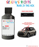 mini cooper converible eclipse grey paint code location sticker plate wb24 touch up paint