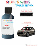 mini cooper s cabrio horizon blue paint code location sticker plate wa93 touch up paint