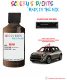mini one clubman hot chocolate paint code location sticker plate wa88 touch up paint