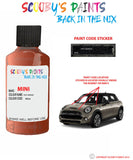 mini cooper s convertible hot orange paint code location sticker plate wa26 touch up paint