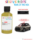 mini cooper s interchange yellow paint code location sticker plate ya95 touch up paint