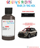 mini cooper light coffee paint code location sticker plate yb19 touch up paint