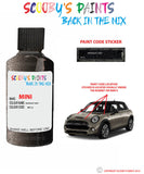 mini jcw midnight grey paint code location sticker plate wc12 touch up paint