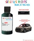 mini cooper countryman oxford green iii paint code location sticker plate wb26 touch up paint
