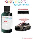 mini cooper s paceman oxford green iii paint code location sticker plate wb26 touch up paint