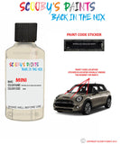 mini cooper hardtop pepper old english white paint code location sticker plate 850 touch up paint