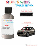 mini cooper s roof top grey paint code location sticker plate bu0666 touch up paint