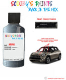 mini cooper thunder blue paint code location sticker plate wa64 touch up paint