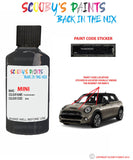 mini cooper thundergrey paint code location sticker plate b58 touch up paint