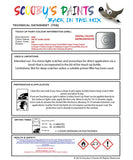 mini cooper cabrio arctic pure silver code 900 touch up paint instructions for use data sheet