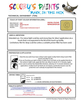 mini cooper bright yellow code yb17 touch up paint instructions for use data sheet