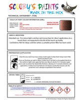 mini cooper countryman brillant copper code wb60 touch up paint instructions for use data sheet