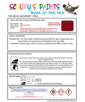 mini cooper converible chili solar red code 851 touch up paint instructions for use data sheet