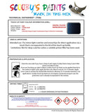 mini colorado cosmic blue code wb13 touch up paint instructions for use data sheet