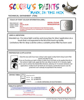 mini cooper countryman crystal silver code wb12 touch up paint instructions for use data sheet