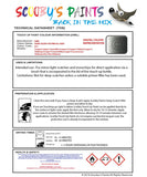 mini cooper s cabrio dark silver technical grey code 871 touch up paint instructions for use data sheet