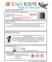 mini cooper converible dark silver technical grey code 871 touch up paint instructions for use data sheet