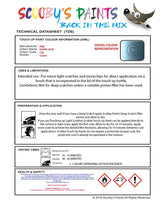 mini cooper digital blue code c2b touch up paint instructions for use data sheet