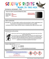 mini cooper s frozen black code wu91 touch up paint instructions for use data sheet