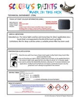 mini one cabrio high class grey code wb43 touch up paint instructions for use data sheet