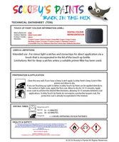 mini jcw high class grey code wb43 touch up paint instructions for use data sheet