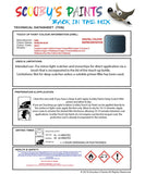 mini one cabrio horizon blue code wa93 touch up paint instructions for use data sheet