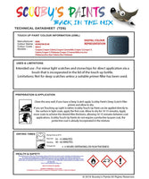 mini cooper converible horizon blue code wa93 touch up paint instructions for use data sheet