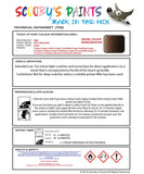 mini cooper s hot chocolate code wa88 touch up paint instructions for use data sheet