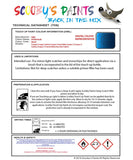 mini one hyper blue code wa28 touch up paint instructions for use data sheet