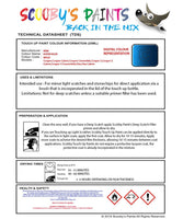 mini cooper s hyper blue code wa28 touch up paint instructions for use data sheet