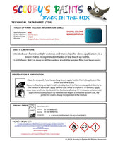 mini one island blue code wc2m touch up paint instructions for use data sheet