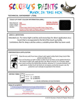 mini one cabrio jet black ii code 668 touch up paint instructions for use data sheet