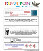mini one cabrio kite blue code wb48 touch up paint instructions for use data sheet
