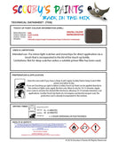 mini colorado light coffee code yb19 touch up paint instructions for use data sheet