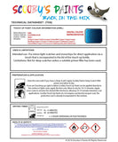 mini one cabrio lightning blue code wa63 touch up paint instructions for use data sheet
