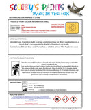 mini cooper s liquid dakar yellow code 902 touch up paint instructions for use data sheet