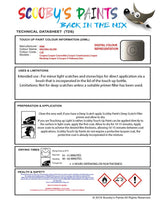 mini cooper s melting silver code c2k touch up paint instructions for use data sheet