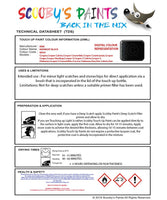 mini cooper s midnight black code wa94 touch up paint instructions for use data sheet
