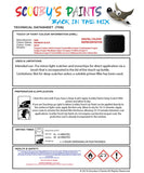 mini cooper s convertible midnight black code wa94 touch up paint instructions for use data sheet