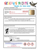 mini one cabrio solid sienna gold code 859 touch up paint instructions for use data sheet