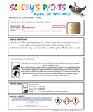 mini one cabrio solid sienna gold code 859 touch up paint instructions for use data sheet