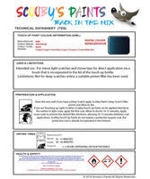 mini one space blue code wa49 touch up paint instructions for use data sheet