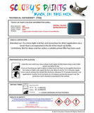 mini cooper s space blue code wa49 touch up paint instructions for use data sheet