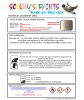 mini cooper s sparkling silver code wa60 touch up paint instructions for use data sheet