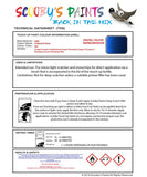 mini cooper paceman starlight blue code b62 touch up paint instructions for use data sheet