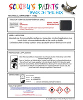 mini roadster thunder grey code b58 touch up paint instructions for use data sheet