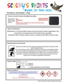 mini cooper hardtop thundergrey code b58 touch up paint instructions for use data sheet