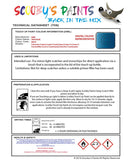 mini colorado true blue code wb14 touch up paint instructions for use data sheet