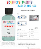 Paint For Fiat/Lancia 500 Mint Code Pg2 Car Touch Up Paint Scratch Stone Chip