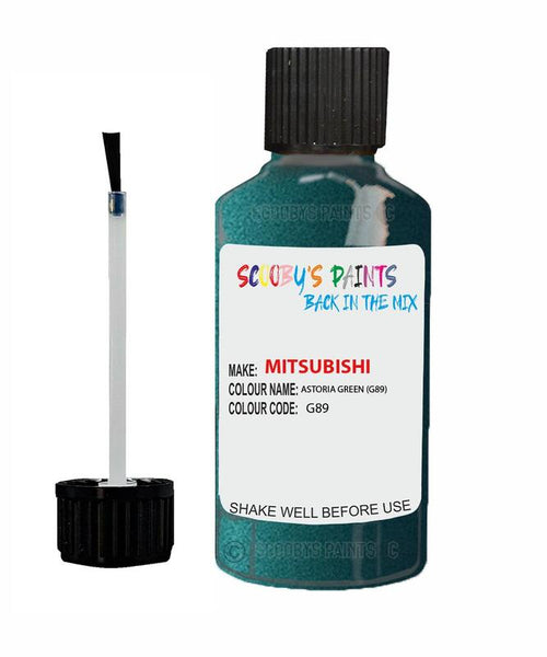 mitsubishi lancer astoria green code g89 touch up paint 1992 2000 Scratch Stone Chip Repair 